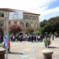 La piazzetta della scuola Tommaseo intitolata a Fiorenzo Alfieri