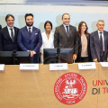 Un momento della conferenza stampa di presentazione del nuovo Day Hospital Pediatrico Multispecialistico dell'Ospedale Infantile Regina Margherita