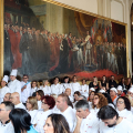 Terra Madre Salone del Gusto 2026 – L’incontro dedicato ai cuochi delle mense scolastiche comunali nella Sala Codici del Museo Nazionale del Risorgimento.
