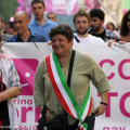 L\'Assessore Marta Levi con la fascia Tricolore