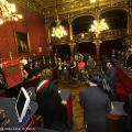 Un momento della cerimonia in Sala Rossa