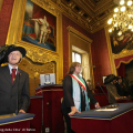 Un momento della cerimonia in Sala Rossa