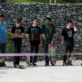 Skater in ordinata attesa del proprio turno