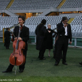 I musicisti della Orchestra Sinfonica Sinfolario di Lecco prima del concerto