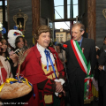 Il Sindaco e l\'Assessore Stefano Gallo ricevono Gianduja in Sala Marmi