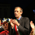 Stefano Gallo, Giacometta e il Sindaco Fassino sul palco di piazza Castello