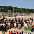 Il carosello storico del Reggimento a cavallo dei Carabinieri