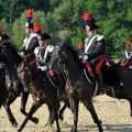 Il carosello storico del Reggimento a cavallo dei Carabinieri