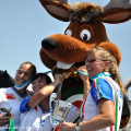 Le campionesse italiane festeggiano l\'oro con M\'Arco