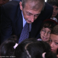 Il sindaco Piero Fassino e i piccoli allievi