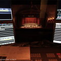 L\'Orchestra e il coro del Regio dalla cabina di regia