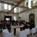 Un momento della conferenza stampa