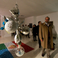 Maurizio Braccialarghe, Assessore alla Cultura della Città di Torino, visita le gallerie di Paratissima