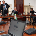 La presentazione del piano e-gov in Sala dell\'Orologio