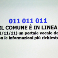 011 011 011 il Comune è in linea