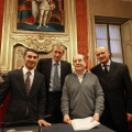 Giovanni Maria Ferraris, Piero Fassino, Ernesto Olivero e Antonello Angeleri