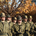 Gli alpini presenti alla cerimonia