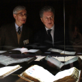 Marco Carassi, direttore Archivio di Stato di Torino e Angelo Benessia, presidente Compagnia di San Paolo