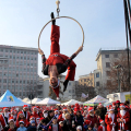 I babbo natale della scuola di circo Vertigo