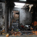 Il campo rom incendiato sabato 10 dicembre 2011