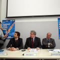 Un momento della conferenza stampa
