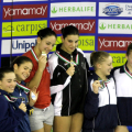 21 gennaio, Podio 3m Sincro donne: Beatrice Eleonora Atzei/Laura Bilotta, Malvina Catalano Gonzaga/Francesca Zagaglini, Giulia Belsasso/Giulia Rogantin
