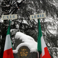 Il Monumento che si trova nel ‘Giardino Dispersi sul Fronte russo 1941-42’