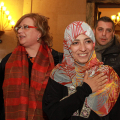 Tawakul Karman e l\'Assessore Maria Cristina Spinosa arrivano al Conservatorio Giuseppe Verdi