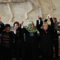 Tawakul Karman con i Consiglieri Comunali e esponenti della comunità musulmana di Torino