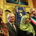 Maria Cristina Spinosa, Valentino Castellani, Tawakul Karman e Piero Fassino