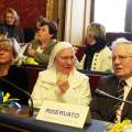 Maria Luisa Coppa, Suor Giuliana Galli e Valentino Castellani