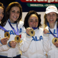 Elisa Di Francisca, Arianna Errigo, Ilaria Salvatori e Valentina Vezzali