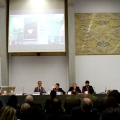 Un momento della conferenza stampa