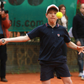 I palleggi con la Pennetta