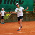 I palleggi con la Pennetta