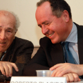 Ugo Sacerdote, Presidente del Comitato di Coordinamento delle associazioni della Resistenza in Piemonte e Roberto Placido, Presidente del Comitato regionale per l’Affermazione dei Valori della Resistenza e dei Principi della Costituzione repubblicana
