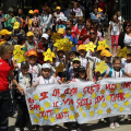 L\'arrivo al palasport Ruffini