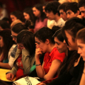 Gli studenti della Biennale Democrazia per la legalità
