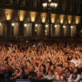 Un momento del concerto di Franco Battiato