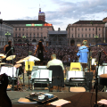 Un momento del concerto dell\'Orchestra di Porta Palazzo