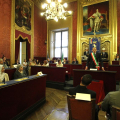 Un momento della cerimonia in Sala Rossa