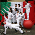 Foto con la bandiera italiana