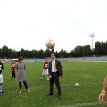 Stefano Gallo dà il calcio d\'inizio