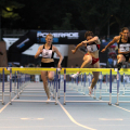 I 100 mt ad ostacoli femminili, vinti da Jones Lolo