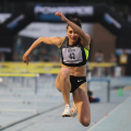 La seconda classificata nel salto triplo Valyukevich Viktoriya