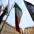 Le bandiere di Palazzo Civico
