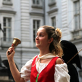 Il corteo di San Giovanni in piazza Palazzo di Città