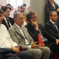 Un momento della consegna ufficiale in Sala delle Colonne