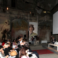 L\'assessore Braccialarghe intervine alla conferenza stampa
