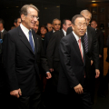 Jan Eliasson, Giulio Terzi, Ban Ki-Moon e Piero Fassino